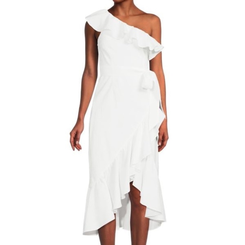 Cami NYC Tavy One Shoulder Midi Dress Size S